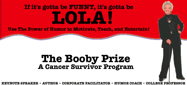As a breast cancer survivor, lola inspires womens audiences with genuine warmth and southern charm