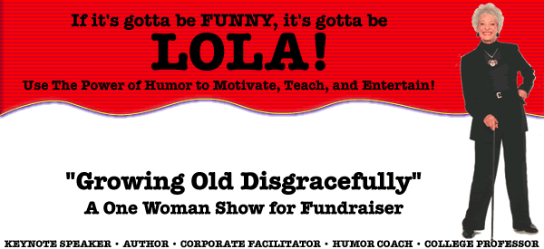 fundraiser a success becaus eof Lola's clean comedian act