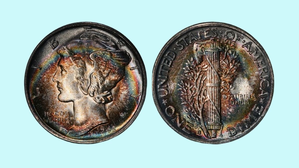 1945 Micro S Mercury Dime